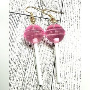 Lollipop Earrings, pink​
